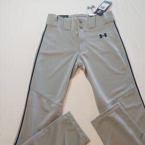 Under Armour‎ Softball Baseball Pants Youth Size Medium YMD HeatGear Grey NWT